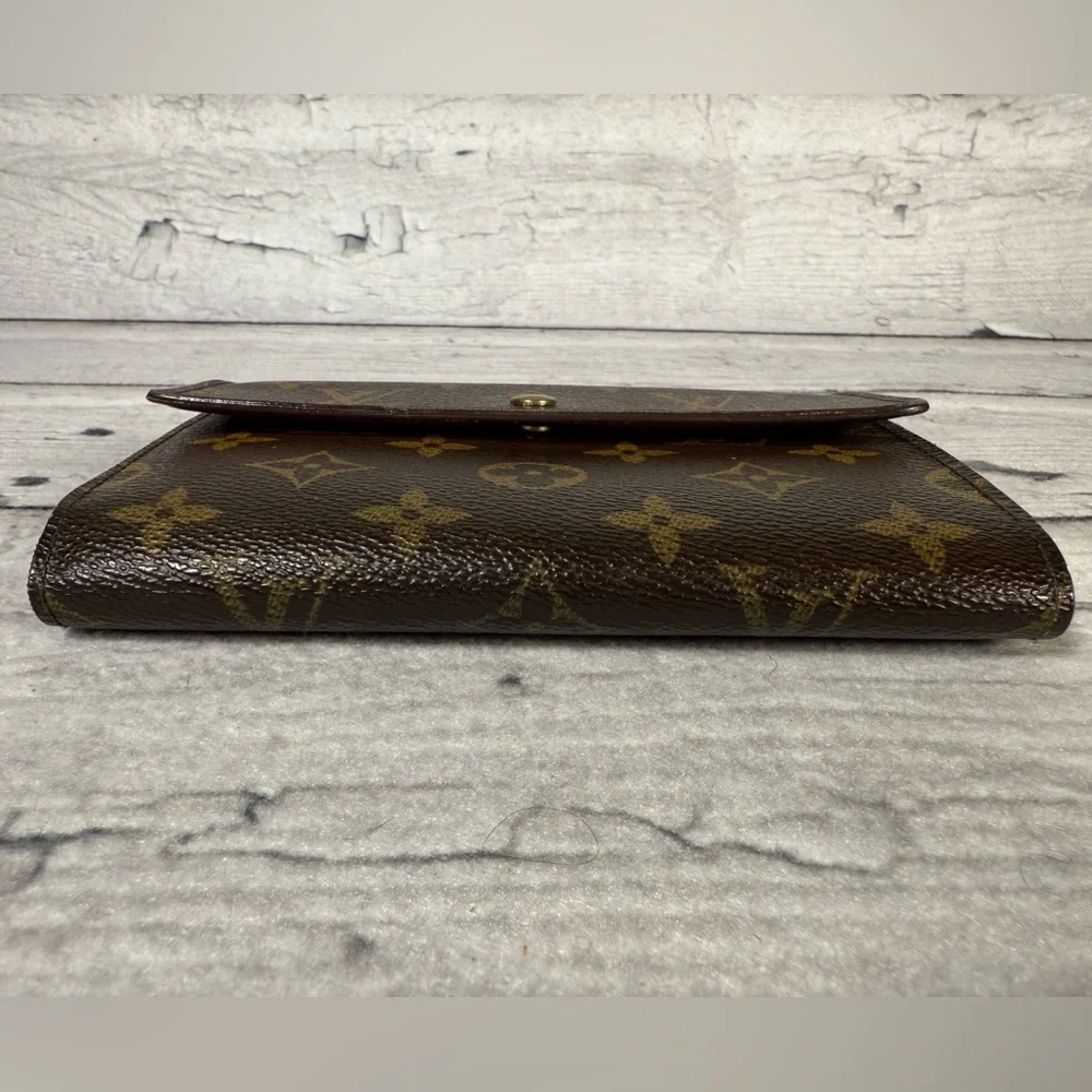 Louis Vuitton Porte Tresor Etui Papier Trifold Wallet Monogram Canvas Leather - Picture 3 of 16